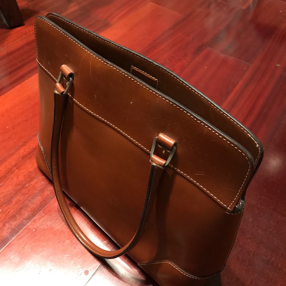 Ann Taylor Vintage camel bag